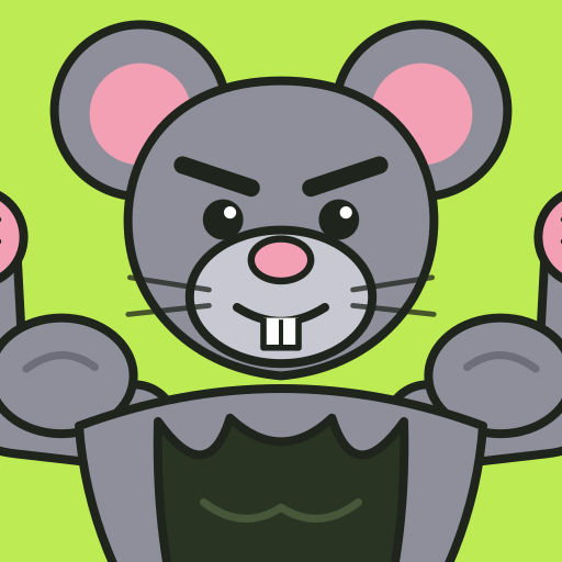 Rat — napakowany szczur, maskotka aplikacji